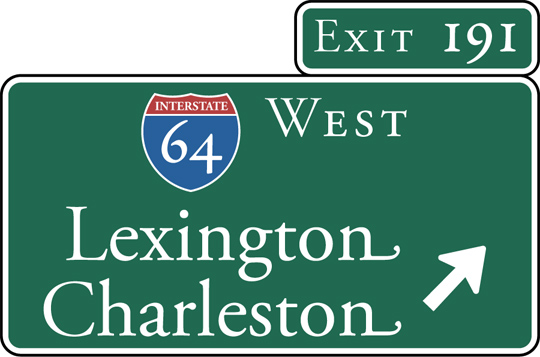 Road signs in supposedly legible typefaces?