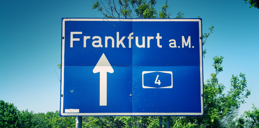 GDR motorway sign