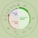 No glasses (keine Sehhilfe), farsighted (weitsichtig), nearsighted (kurzsichtig)