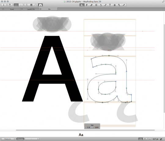 Glyphs’ amazing cloud view for diacritical marks
