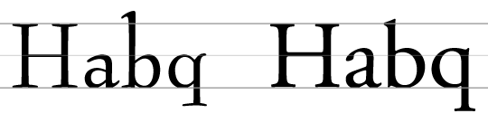 Bernhard Modern and Adobe Garamond